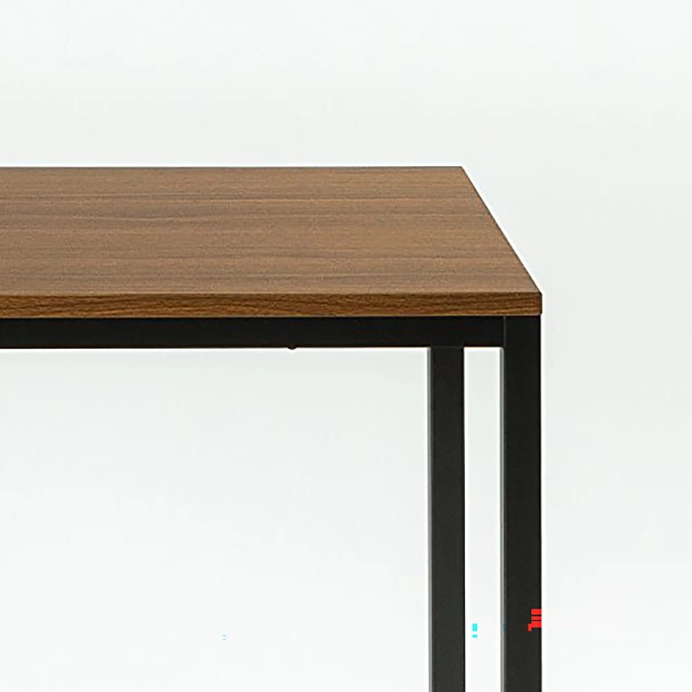 Zinus 55" Metal Desk, Brown/Black