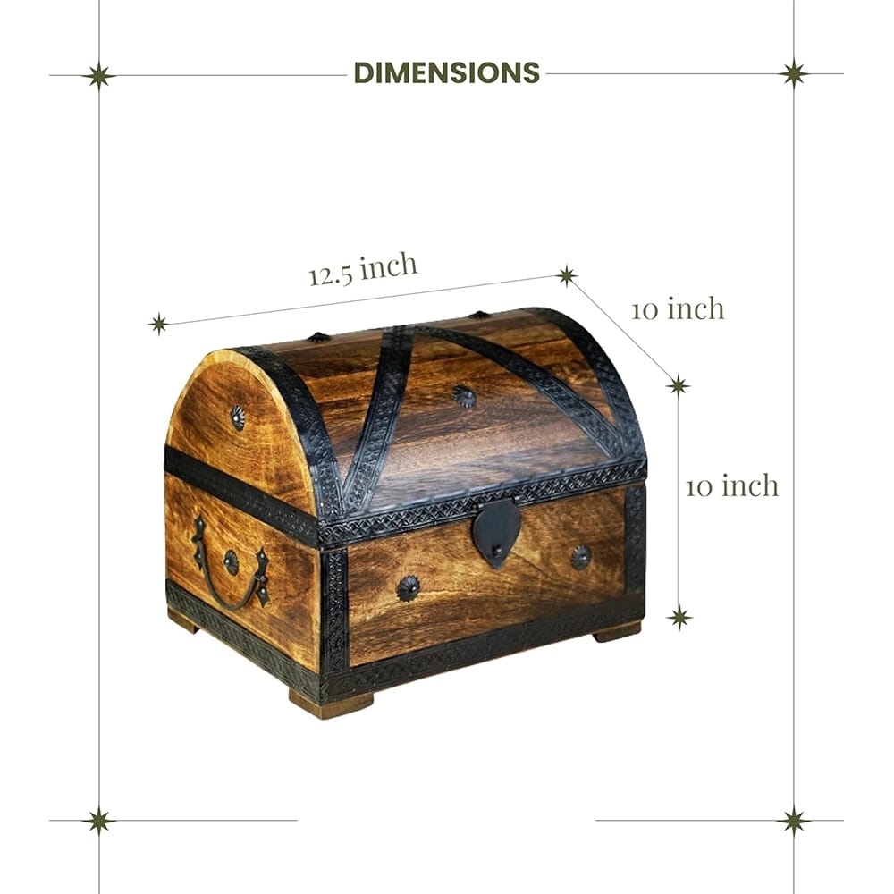 XL Wooden Treasure Chest