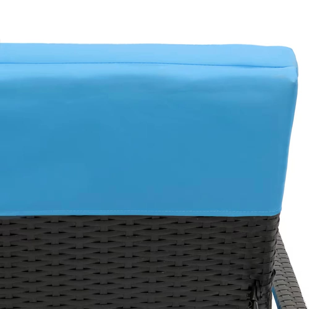 All Weather Wicker Lounge Chair, Teal