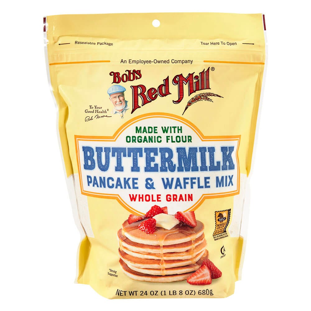 Bob's Red Mill Whole Grain Buttermilk Pancake and Waffle Mix, 24 oz