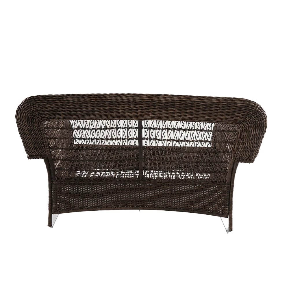 Hampton Bay Beacon Park Outdoor Patio Loveseat, Brown