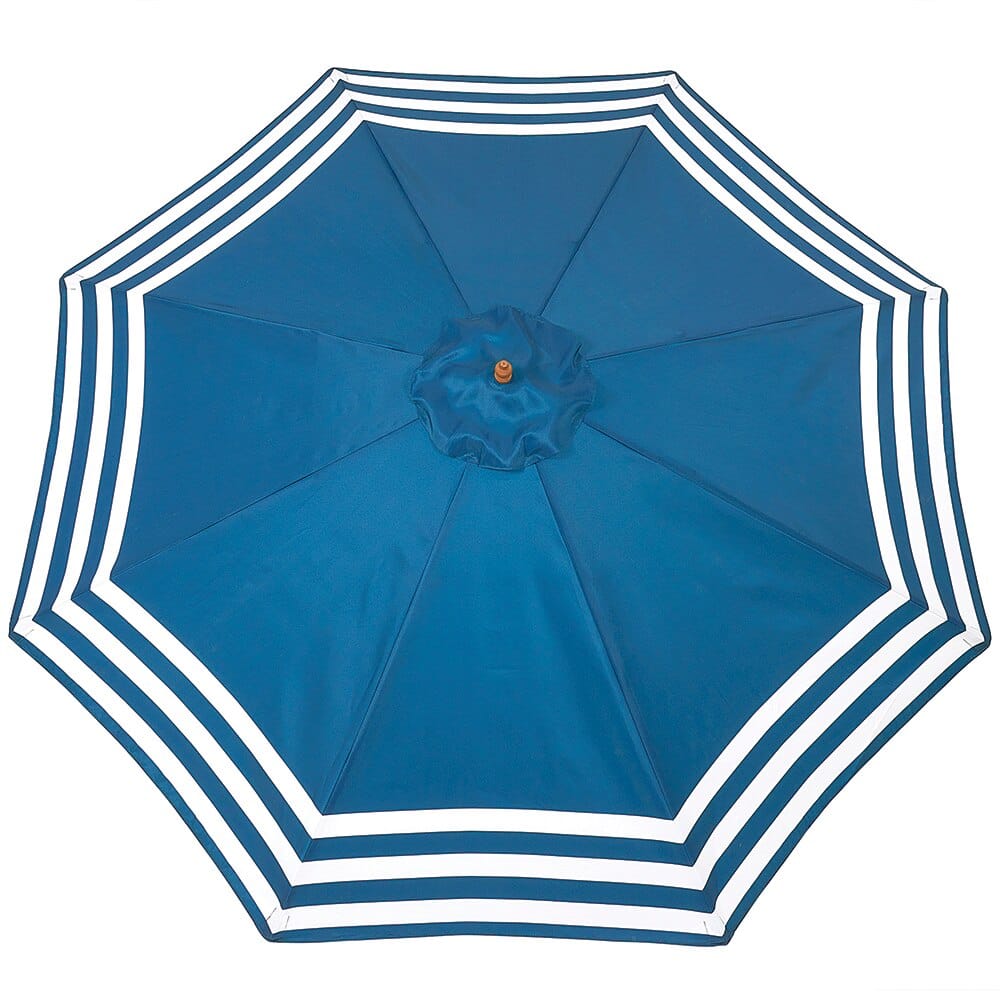 9' Bamboo Market Umbrella, Striped