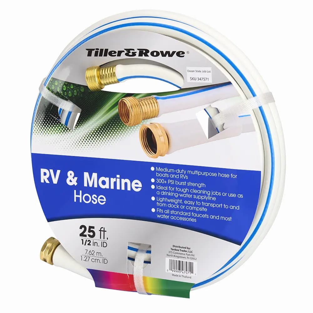 Tiller & Rowe RV & Marine Hose, 1/2" x 25'