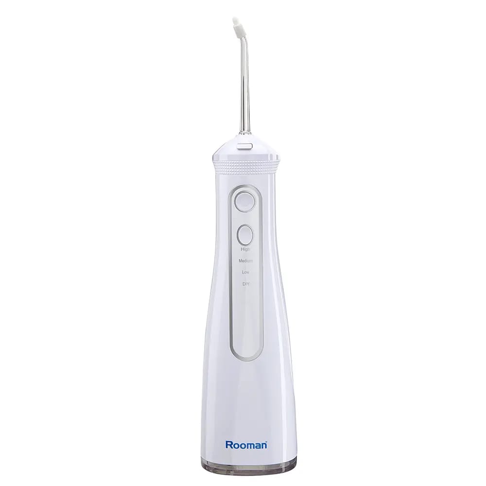 Rooman Portable Dental Water Flosser, White, 350 ml