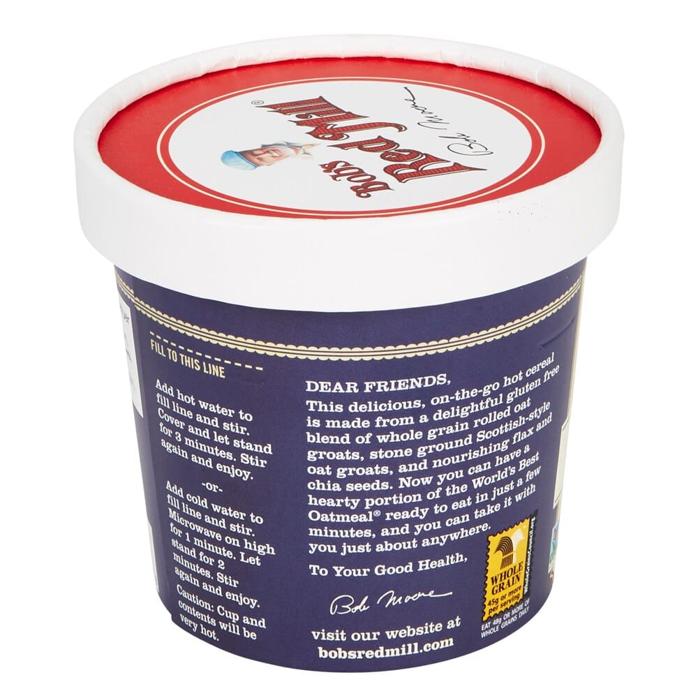 Bob's Red Mill Blueberry and Hazelnut Oatmeal Cup, 2.5 oz