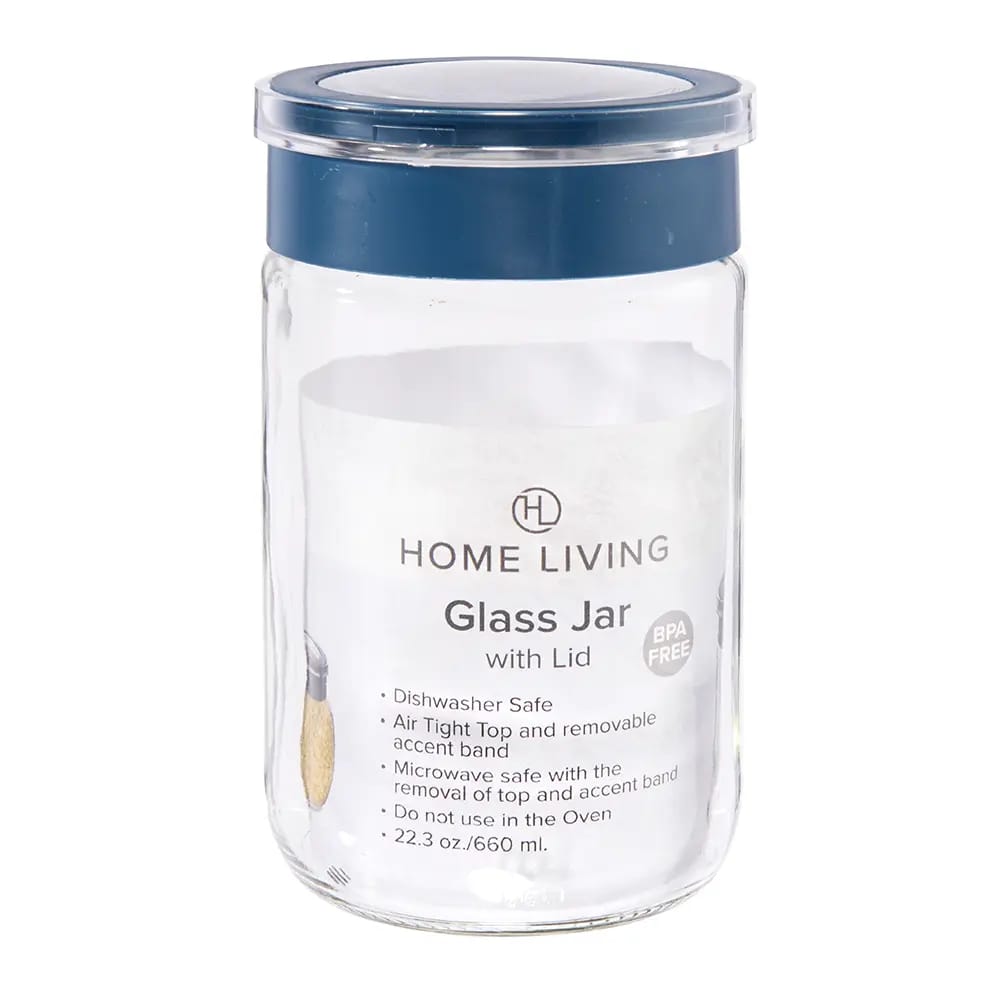 Home Living Glass Jar, 22 oz.