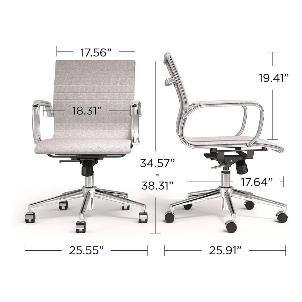 Alera Siskin Modern Office Desk Chair, Gray
