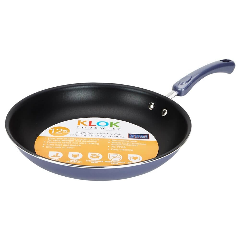 Klok 12" Aluminum Nonstick Fry Pan