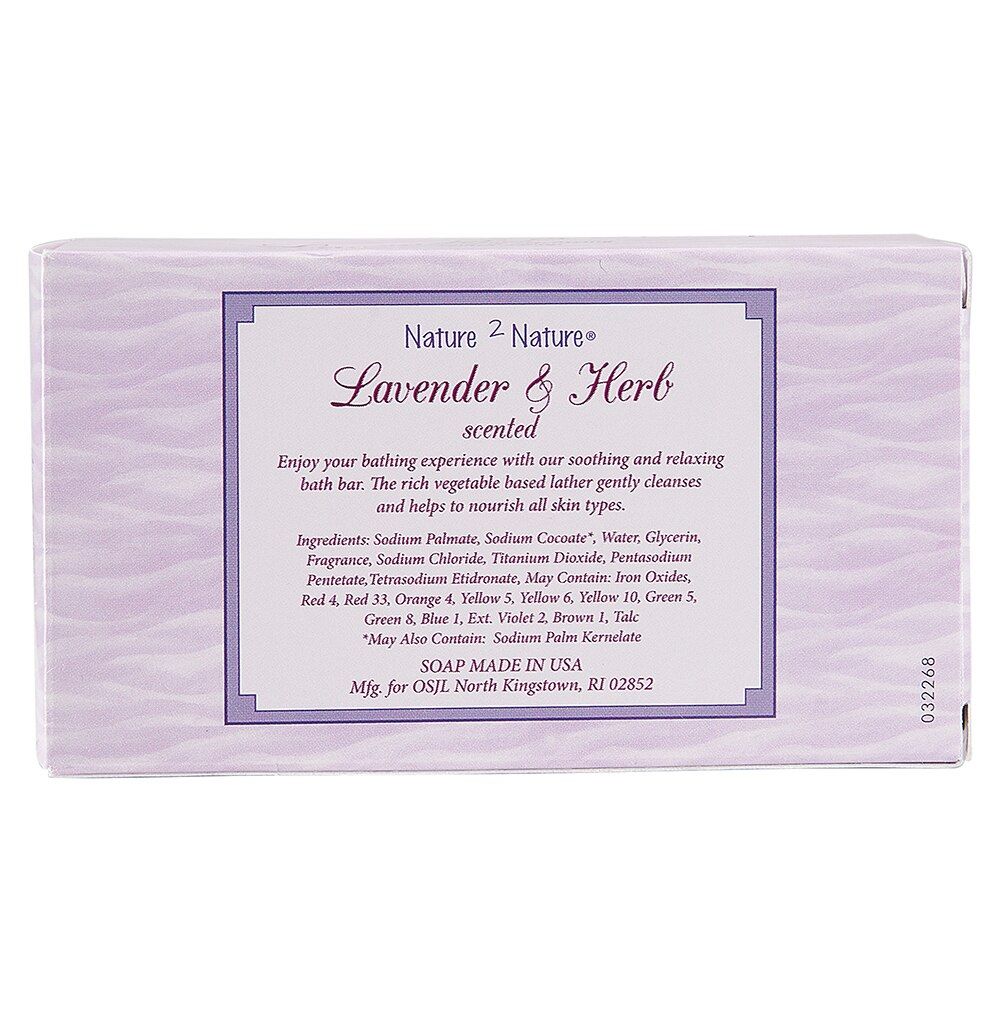 Nature 2 Nature Lavender & Herb Bath Soap, 5.5 oz