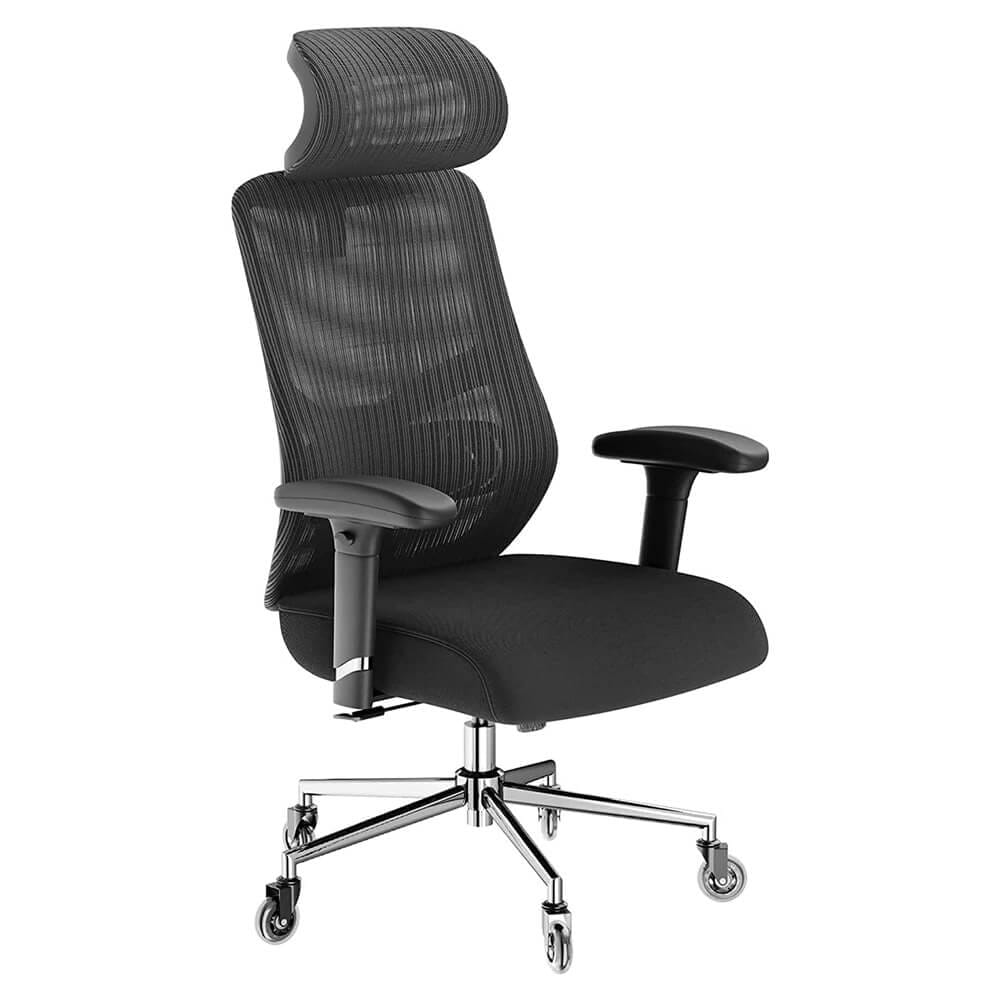 Truweo Ergonomic Office Chair with Rollerblade Wheels, Black