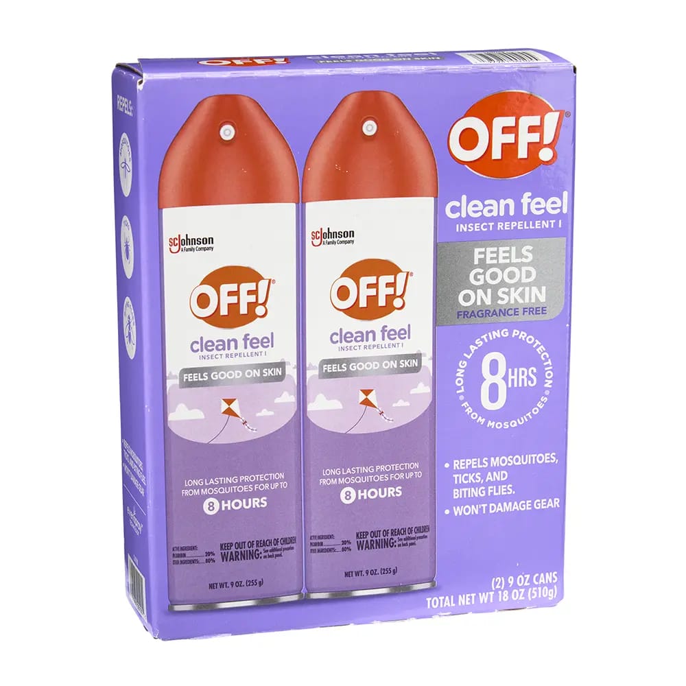 OFF! Clean Feel Insect Repellent, 2pk, 9 oz.