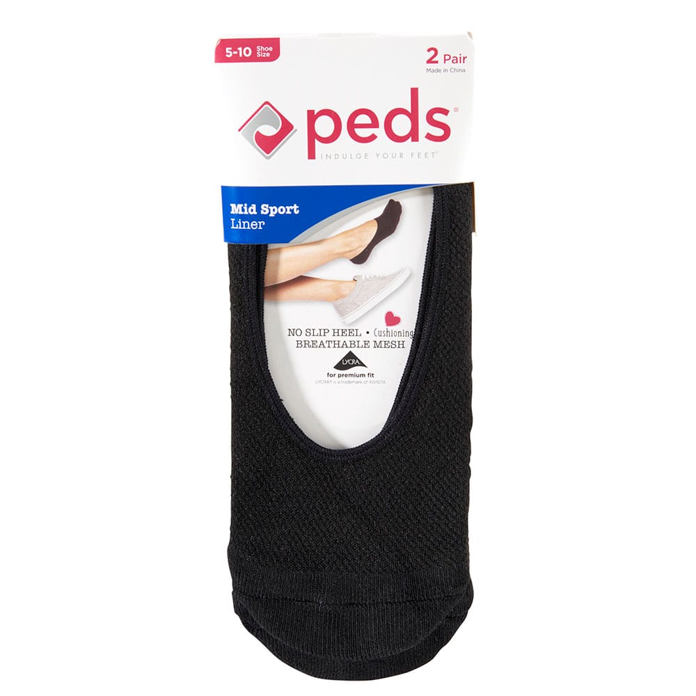 Peds Women's Ultra Low Cut Socks, 2 Pair