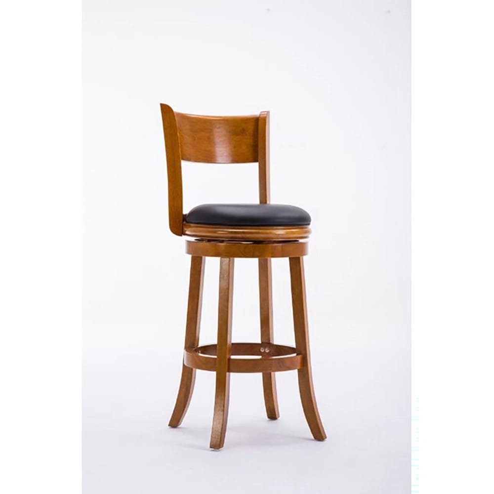 Boraam Industries 29" Counter Height Swivel Bar Stool, Fruitwood