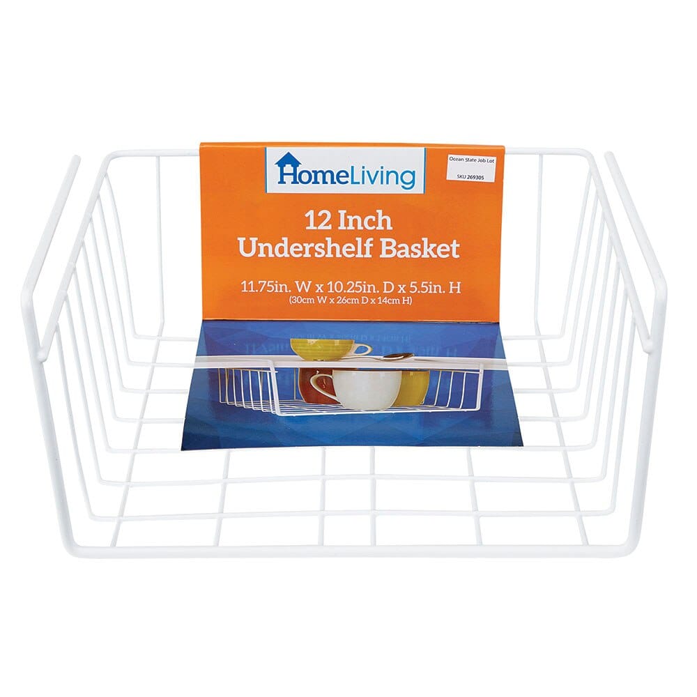 HomeLiving 12" Undershelf Basket