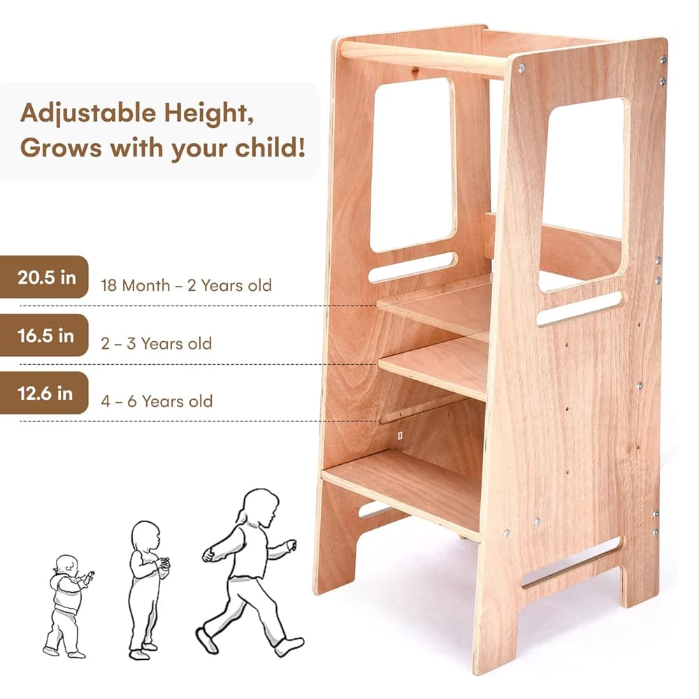 Childlike Behavior Wooden Kids Step Stool
