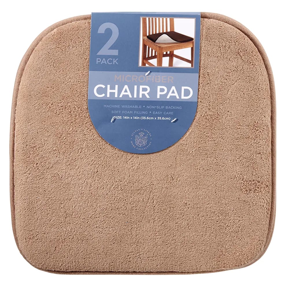 Microfiber Chair Pad, Set of 2