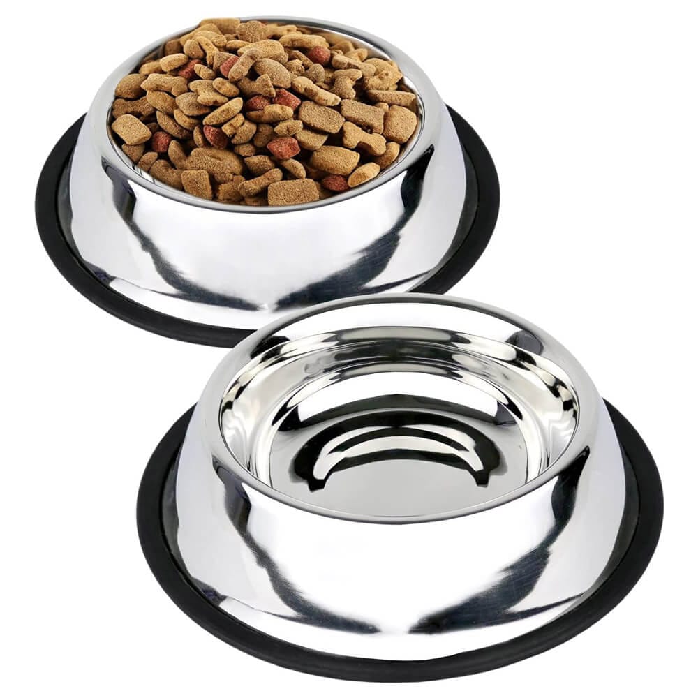 Estilo Stainless Steel Dog Bowls, 32 oz, Set of 2