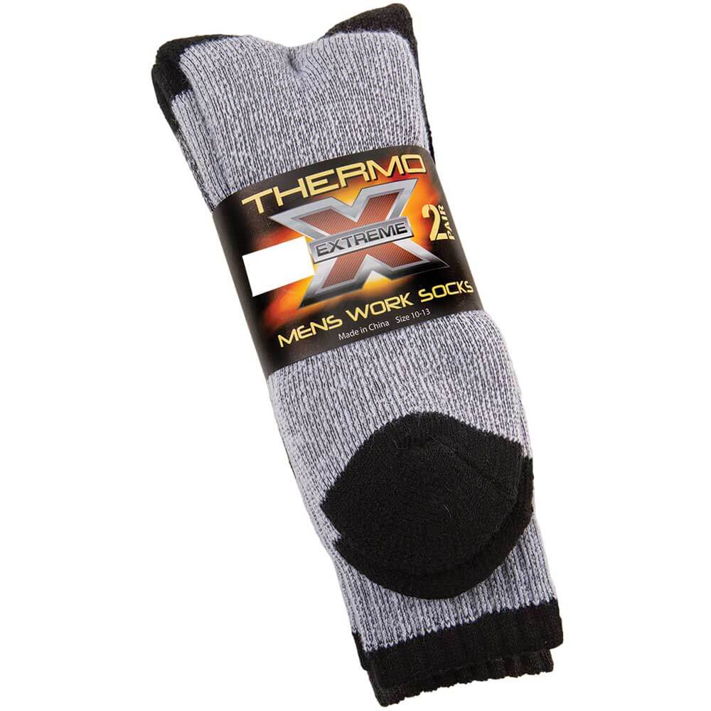 Thermo Extreme Men's Work Socks, 2 Pair