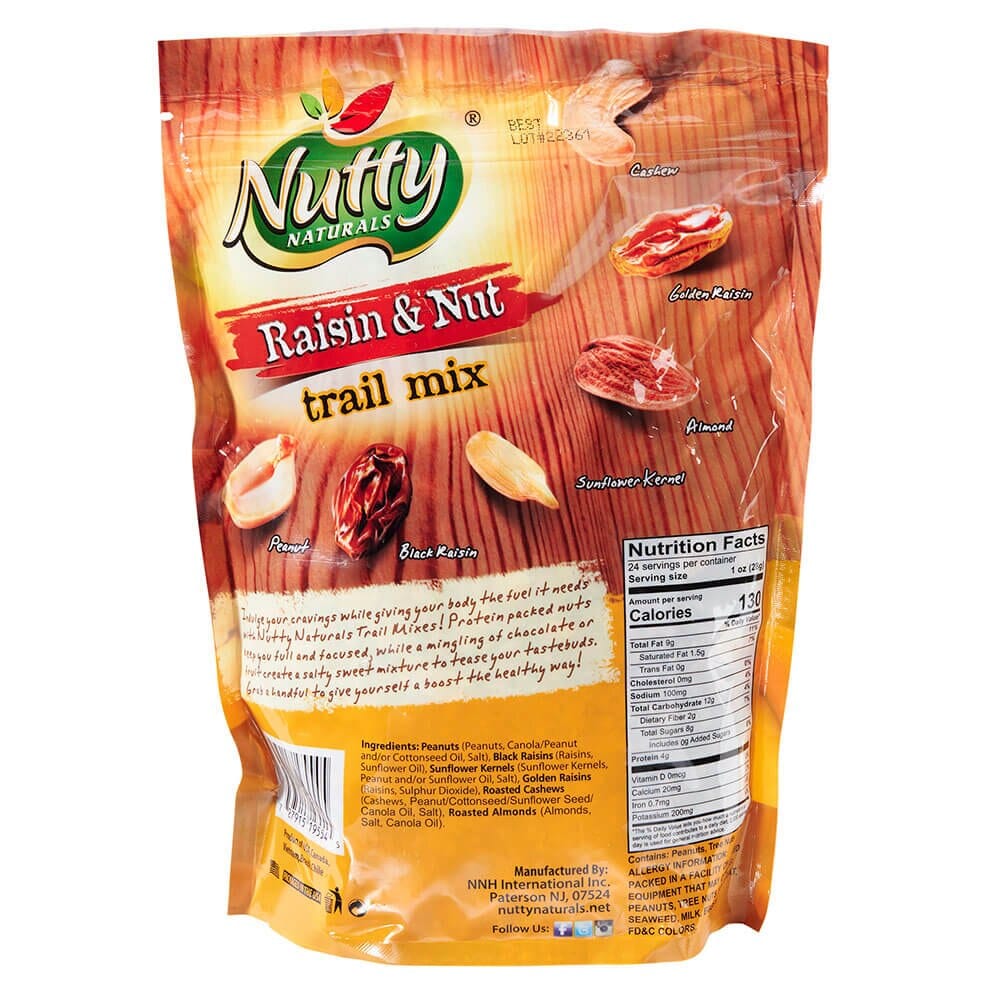 Nutty Naturals Raisin & Nut Trail Mix, 24 oz