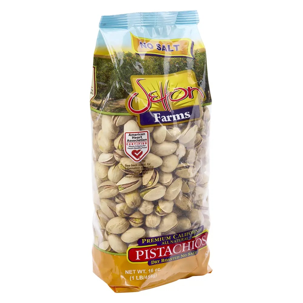 Setton Farms Dry Roasted Pistachios, No Salt, 16 oz.