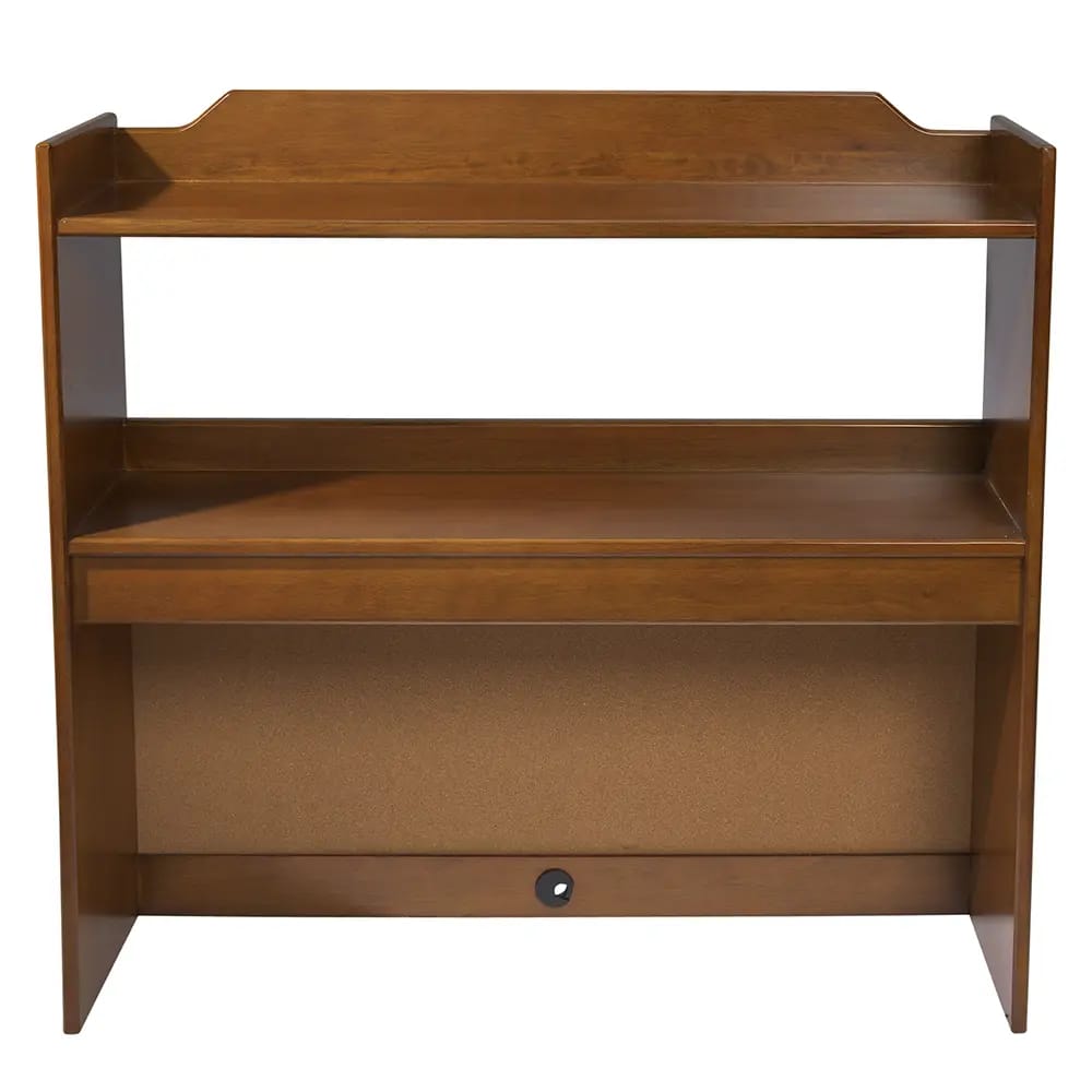 Butler Human Services Commercial Two-Shelf Study Carrel, Chestnut