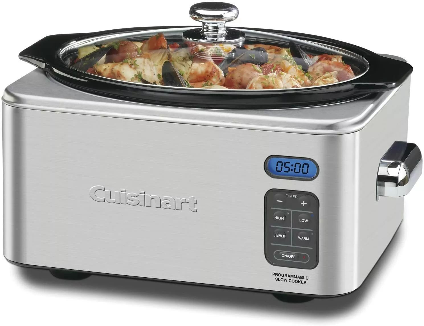 Cuisinart Stainless Steel 4-Quart Programmable Slow Cooker (Factory Refurbished)