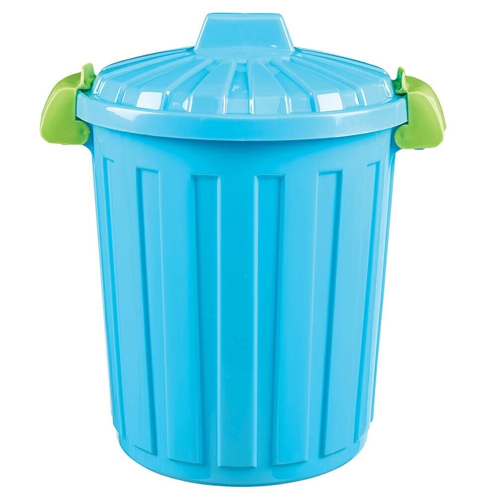 HemiCasa Small Oscar bin with Lid and Handles, 7 L