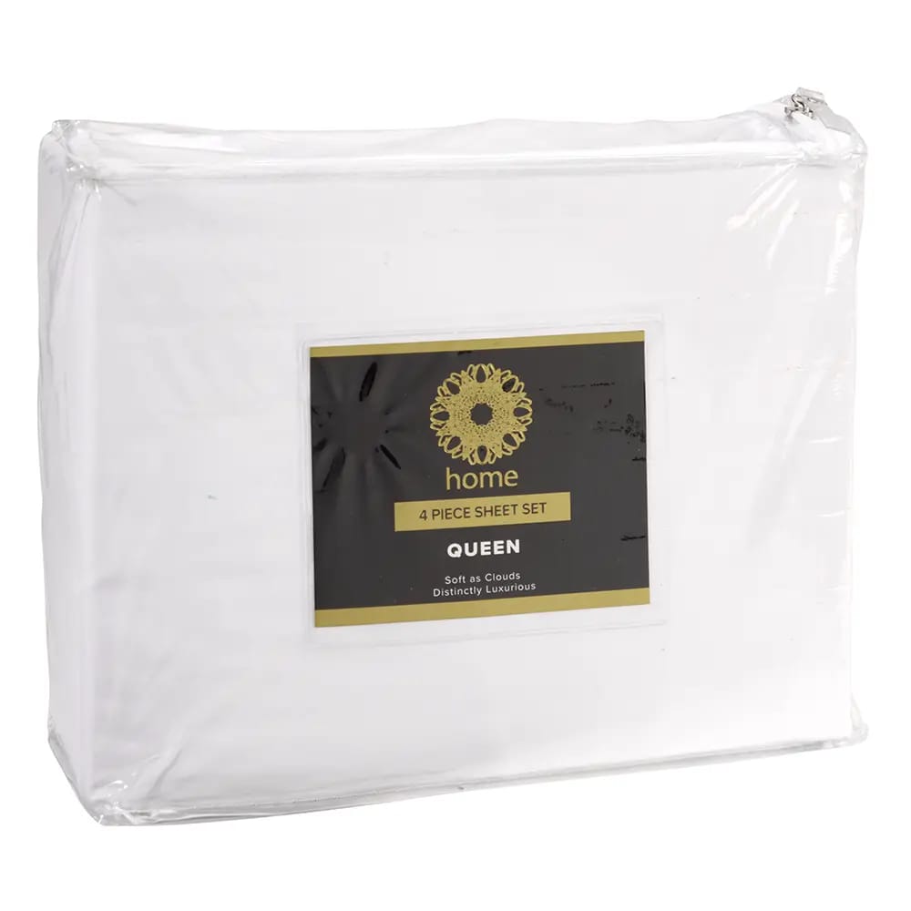 Home 4pc Queen Sheet Set