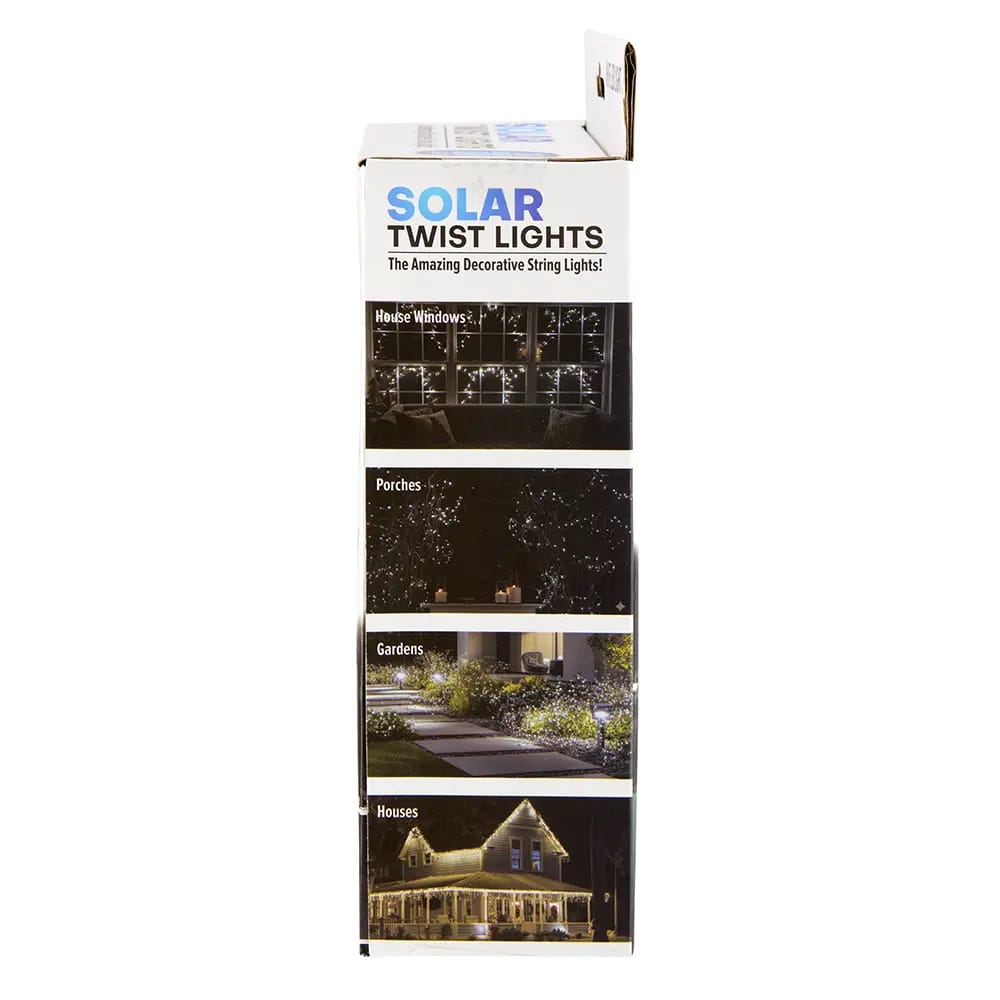 Solar Twist Lights, 200 Lights, 72'