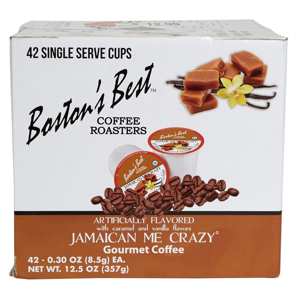 Boston's Best Jamaican Me Crazy Gourmet Coffee Cups, 42 Count