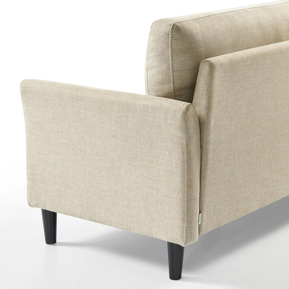 Zinus Jackie 2-Seat Upholstered Sofa, Beige