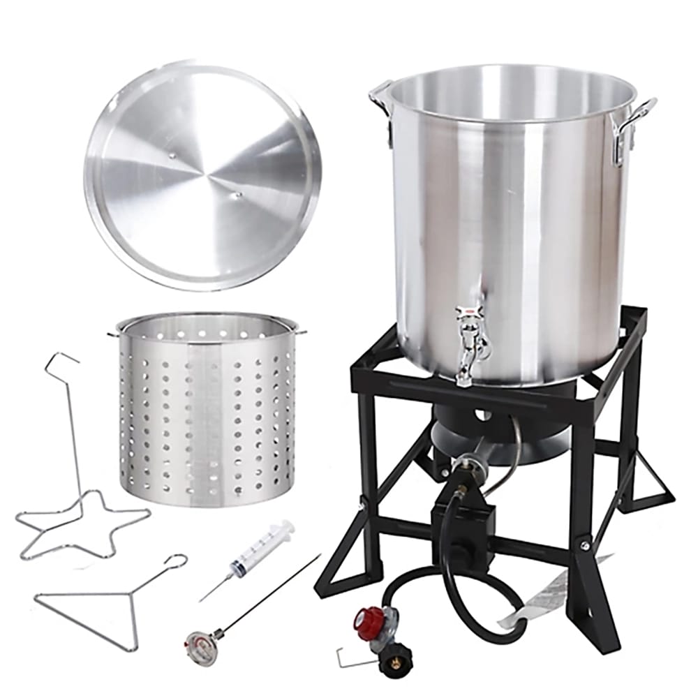 Red Mountain Valley 36 qt. Outdoor Camping Fryer with Drain Valve