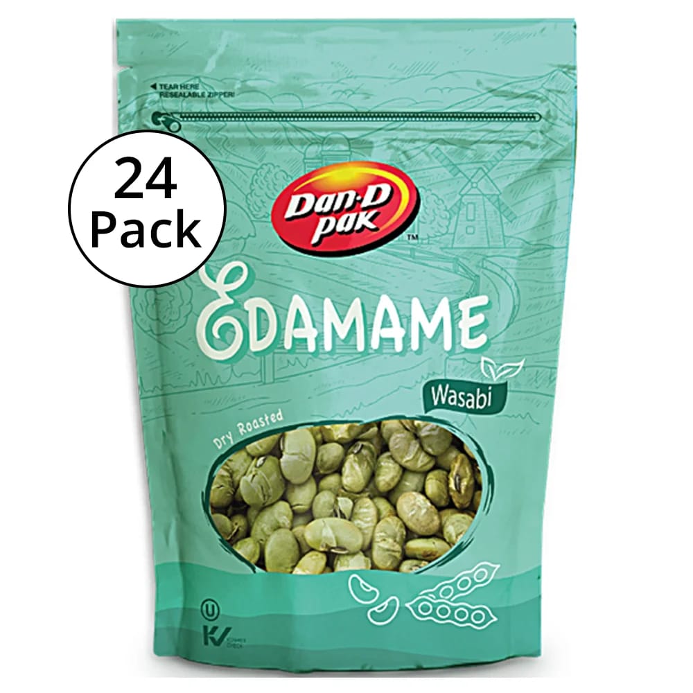 DanD Pak Wasabi Edamame, 3 oz, 24Pack