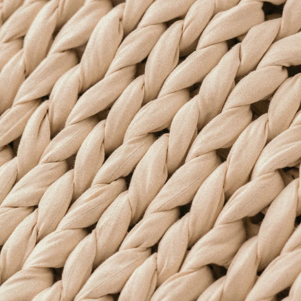 Lets Cuddle Weighted Blanket, Sand, 20 lbs