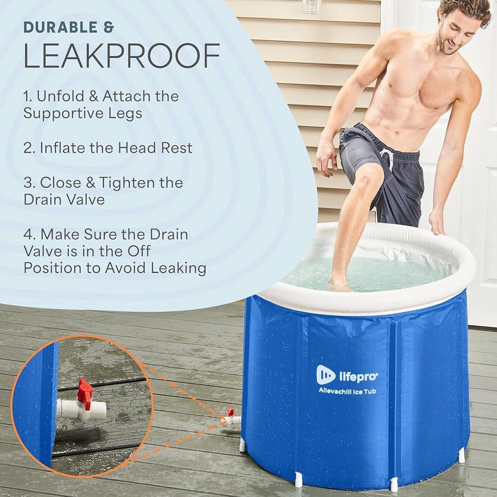 Lifepro Allevachill Recovery Ice Tub, Blue