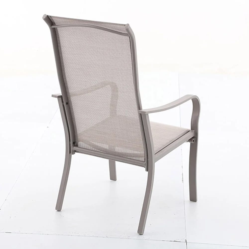 Aluminum Stacking Patio Chairs, Set of 2