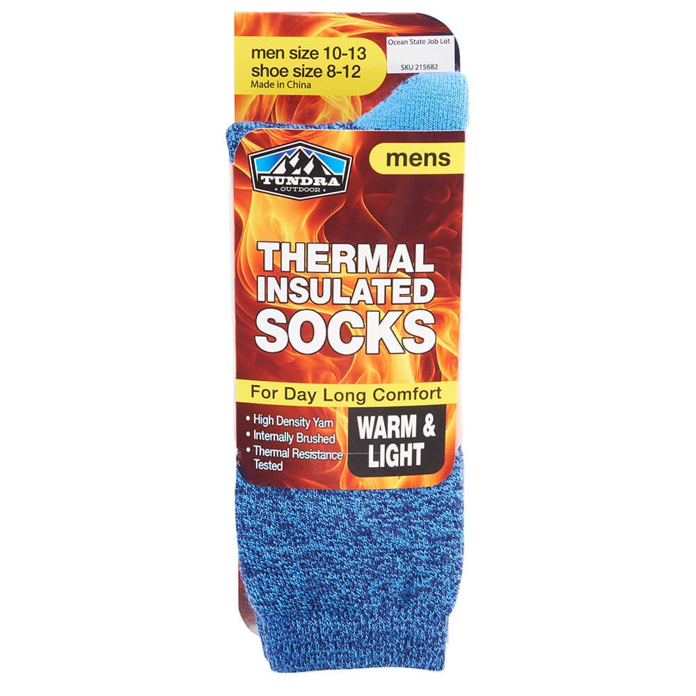 Tundra Outdoor Men's Lightweight Thermal Insulated Socks