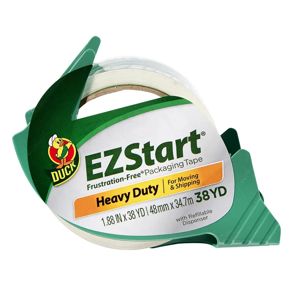 Duck EZ Start Heavy-Duty Packaging Tape, 38 yd