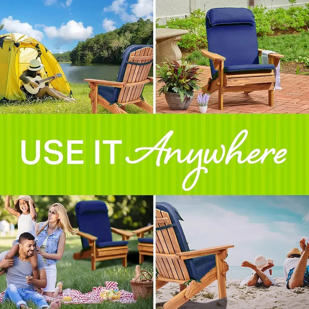 Plant Theatre Adirondack Chair Cushion, Navy