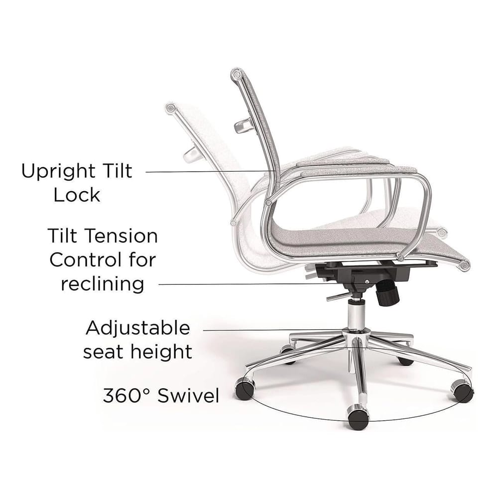 Alera Siskin Modern Office Desk Chair, Gray