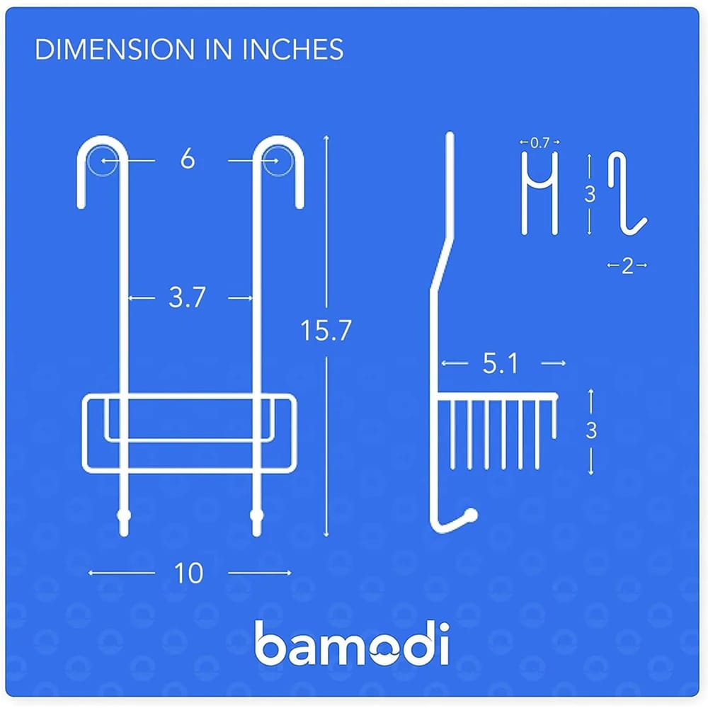 Bamodi Hanging Stainless Steel Shower Caddy