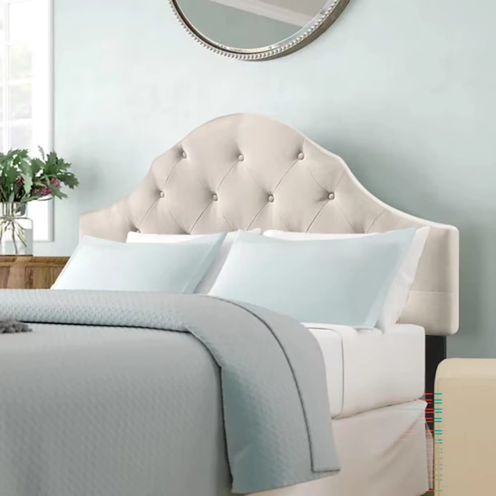 Belle Isle Furniture Winter Park Upholstered Headboard, Queen, Beige