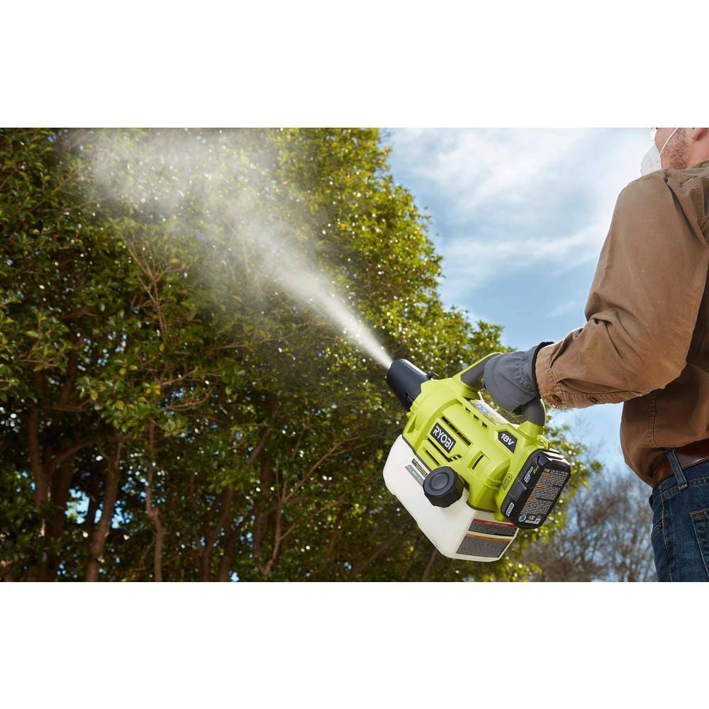 RYOBI ONE+ 18V Cordless Battery Fogger/Mister with 2.0 Ah Battery and Charger