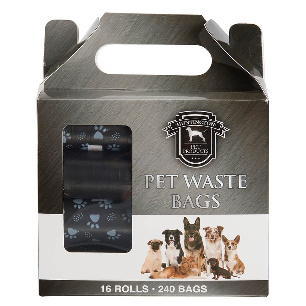 Huntington Pet Products Waste Bags, 16 Rolls