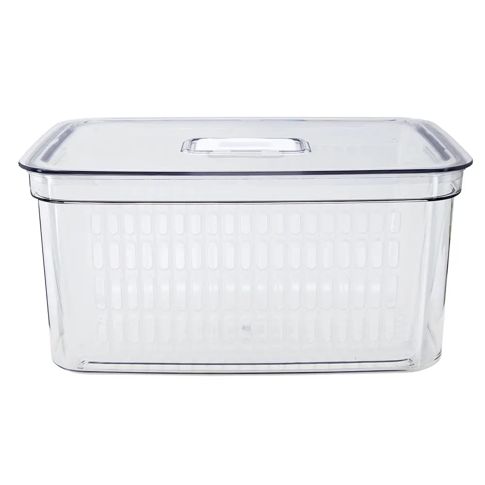 Large Produce Crisper with Removable Basket, 5.9 Qt