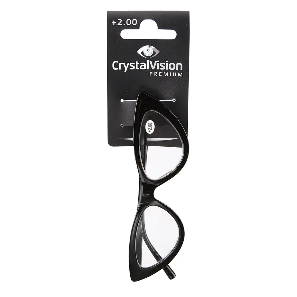 Crystal Vision Brights Premium Reading Glasses, +2.00
