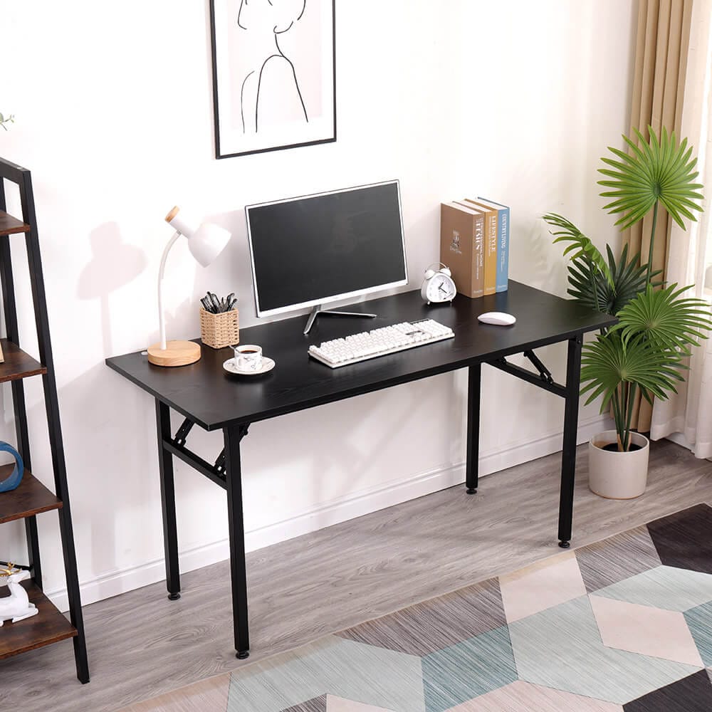 55" Foldable Desk, Black