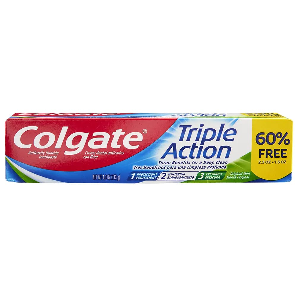 Colgate Triple Action Toothpaste, 4 oz