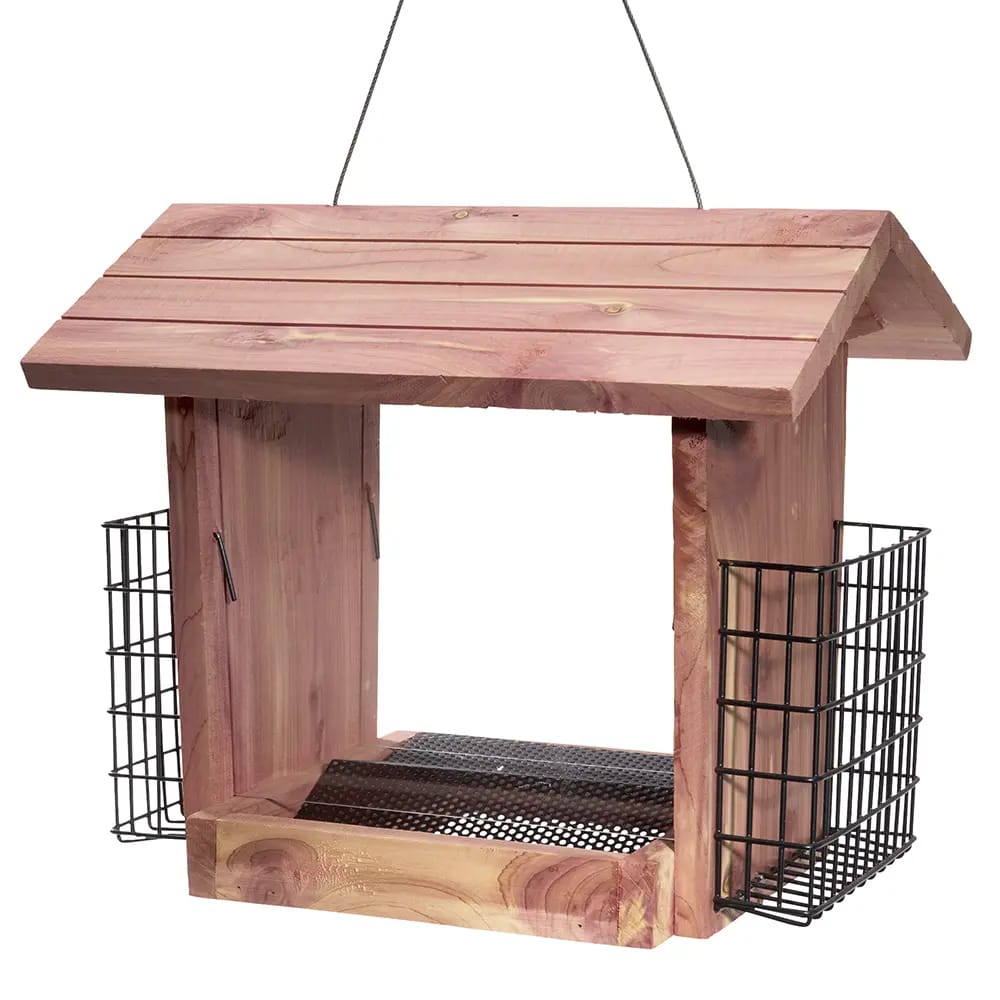 Yankee Trader Chalet Feeder with Twin Suet Cages