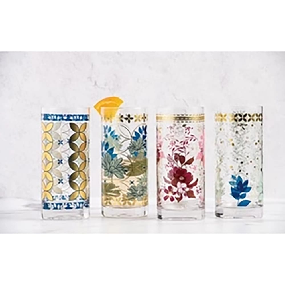 VIP Home and Garden Glass Tumblers, Set of 4